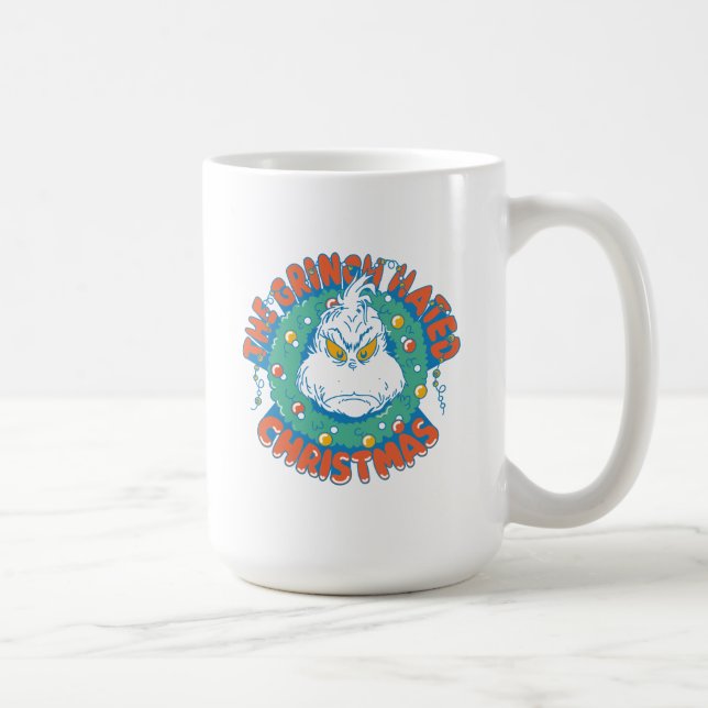 Taza De Café Grinch Odió La Navidad (Derecha)