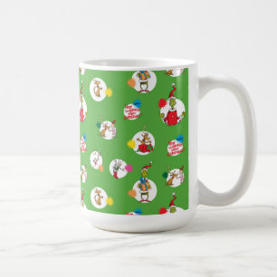 Taza De Café Grinch   Patrón de puntos de Navidad
