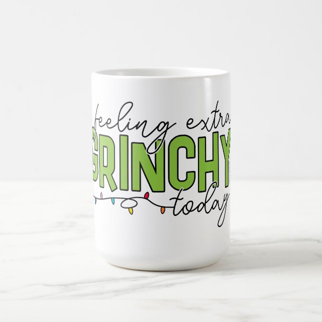 Taza De Café Grinch | Sensación de picazón extra hoy 4 (Centro)