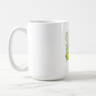 Taza De Café GRIND.GROW.GLOW.—Inspirational Botanical Typograph
