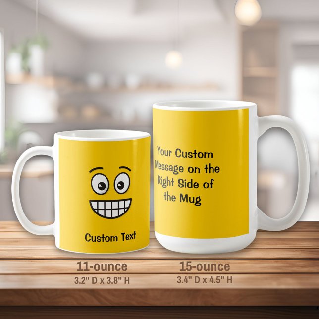 Taza De Café Grinning Face with Open Eyes Coffee Mug (Subido por el creador)
