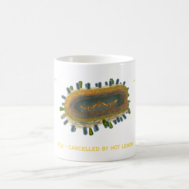 Taza De Café Gripe - cancelada por el limón caliente (Centro)