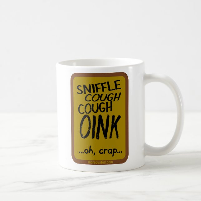 Taza De Café Gripe de los cerdos (taza) (Derecha)