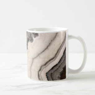 Taza De Café Gris agre blanco negro gemstone