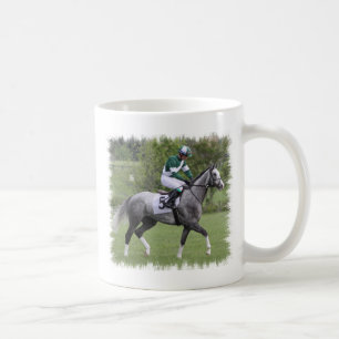 Taza de café gris Dappled del caballo de raza