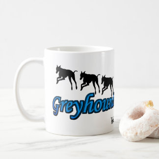 Taza De Café Gris en ejecución Perro Lover Personalizado