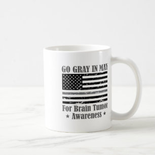 Taza De Café Gris En Mayo Concienciación Sobre El Tumor Del Cer