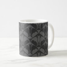 Taza de café gris oscuro Batty