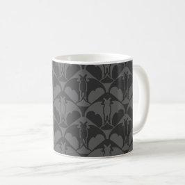 Taza de café gris oscuro Batty
