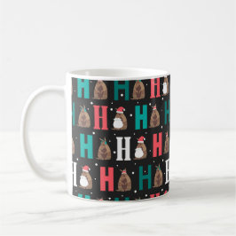 Taza De Café Gris oscuro Ho Ho Ho Ho Armadillo