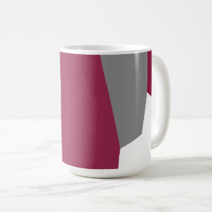 Taza De Café Gris rosa y blanco