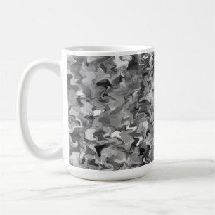Taza De Café Gris Swirl 15oz Mug
