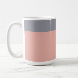 Taza De Café Gris y Coral Mug
