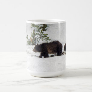 Taza De Café Grisáceos en la nieve