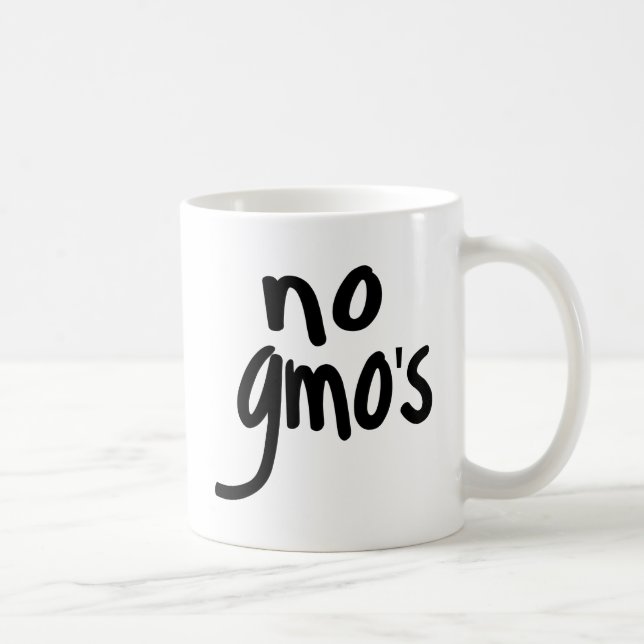 Taza De Café Gritar que no hay OMG que proteja nuestros aliment (Derecha)