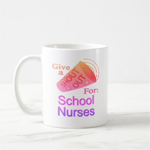 Taza De Café Gritos para las enfermeras escolares café Mug