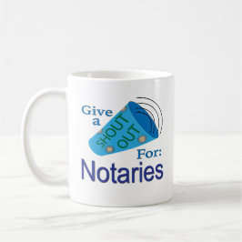 Taza De Café Gritos para los notarios