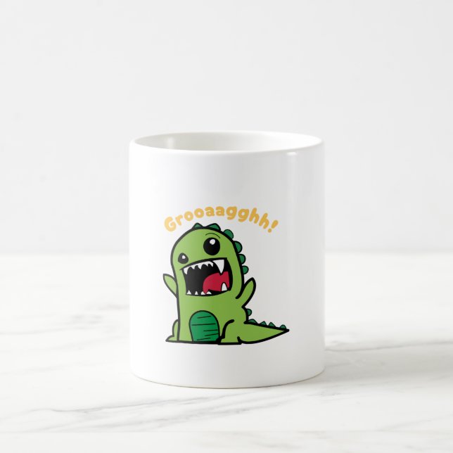 Taza De Café Grooaagghh - Dinosaurio divertido (Centro)