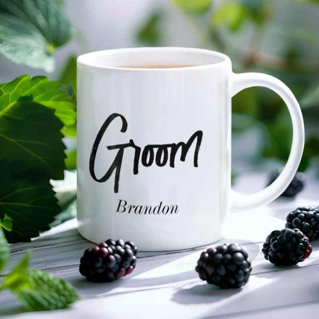Taza De Café Groom Black Boda Mug (Subido por el creador)