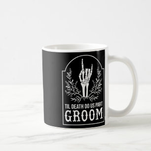 Taza De Café Groom Bride Skeleton Parejas a juego Boda