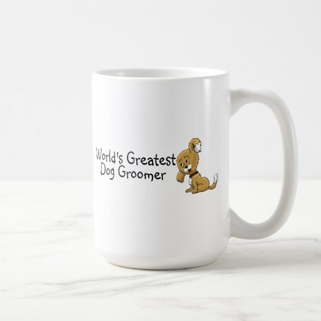 Taza De Café Groomer del perro más grande de los mundos (Derecha)