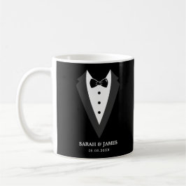 Taza De Café Groomsman personalizado negro
