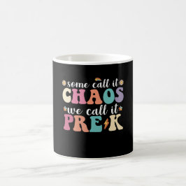 Taza De Café Groovy Algunos Lo Llaman Caos Lo Llamamos Profesor