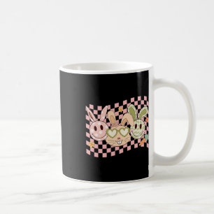 Taza De Café Groovy Bunny Smile Face Happy Easter Day Rabbit Hi