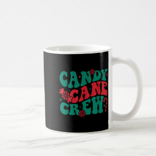 Taza De Café Groovy Candy Cane Crew Grupo Familiar Equipo Squad