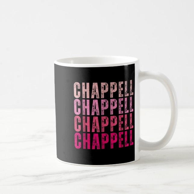 Taza De Café Groovy Chappell First Name D Chappell Tees Meme  (Derecha)