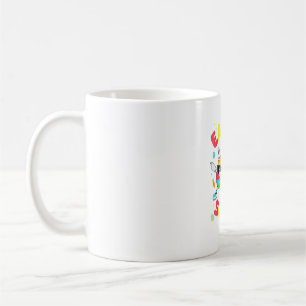 Taza De Café Groovy Conejo Divertido Huevo Pollito Pascua Equip