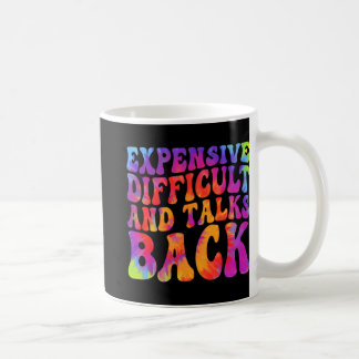 Taza De Café Groovy Funny Caro Difícil & Habla Atrás