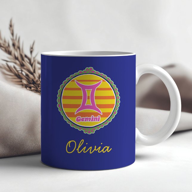 Taza De Café Groovy Gemini Custom (Subido por el creador)