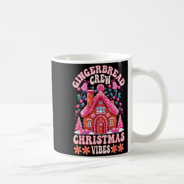 Taza De Café Groovy Gingerbread House Crew Nk Christmas Vibes P (Derecha)