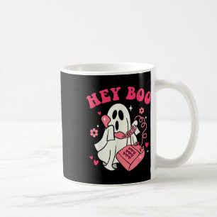 Taza De Café Groovy Hey Boo Cute Fantasma Graciosa Halloween Ha
