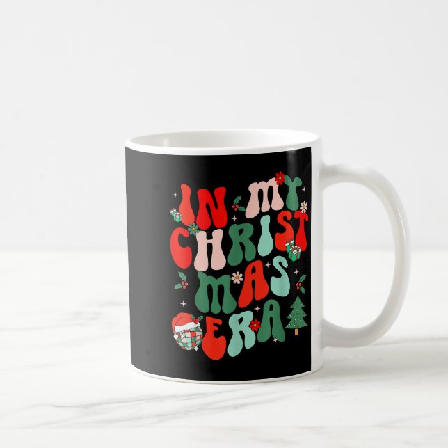 Taza De Café Groovy In My Christmas Era Cute Christmas Holiday  (Derecha)