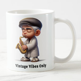 Taza De Café Groovy Leyendas de la música ciudadana de mayor ed