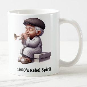 Taza De Café Groovy Leyendas de la música ciudadana de mayor ed