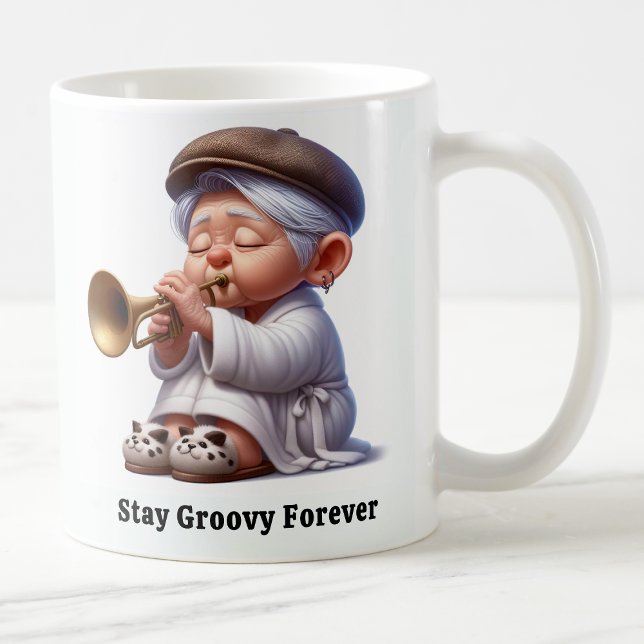 Taza De Café Groovy Leyendas de la música ciudadana de mayor ed (Subido por el creador)