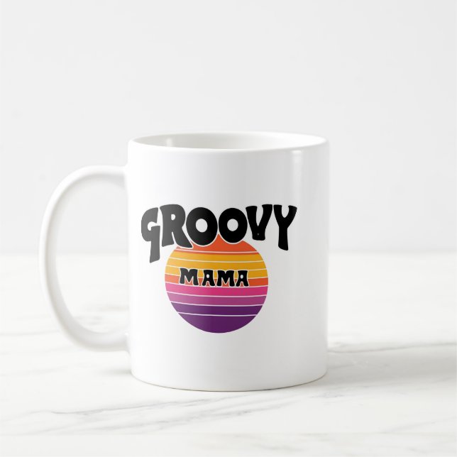 Taza De Café Groovy Mama (Izquierda)