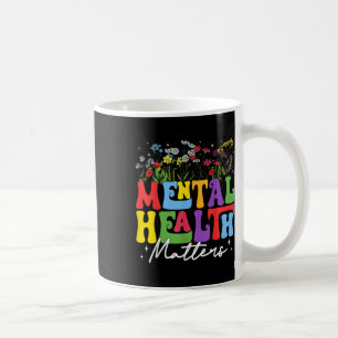 Taza De Café Groovy Mental Health S Mon Sensibilización sobre S