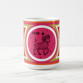 Taza De Café Groovy Mod Aries Zodiac Mug