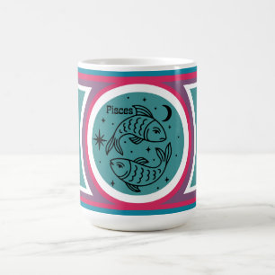 Taza De Café Groovy Mod Pisces Zodiac Mug
