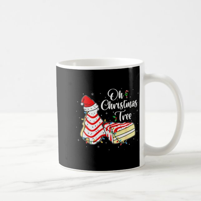 Taza De Café Groovy Oh Christmas Tree Cakes Debbie Becky Jen Ca (Derecha)