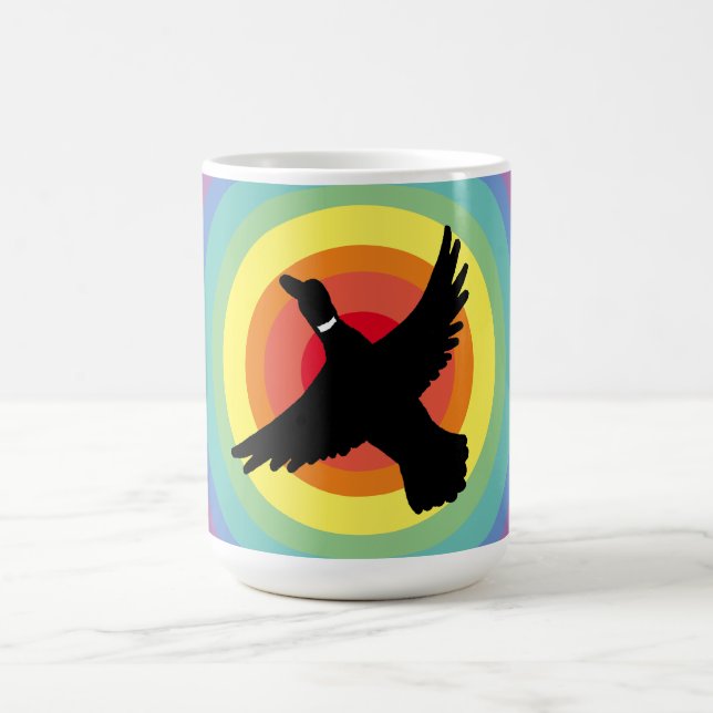 Taza De Café Groovy Rainbow Duck (Centro)