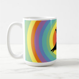Taza De Café Groovy Rainbow Duck