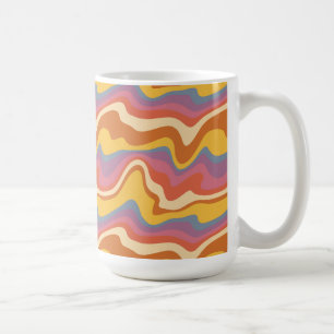 Taza De Café Groovy Retro Pattern