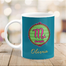 Taza De Café Groovy Scorpio Personalizado