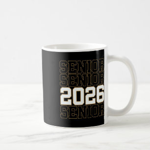 Taza De Café Groovy Senior 2026 promoción de 2026 graduado seni