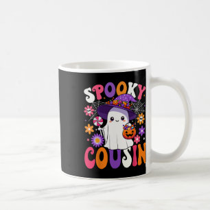 Taza De Café Groovy Spooky Cousin Halloween Ghost Pumpkin Hallo